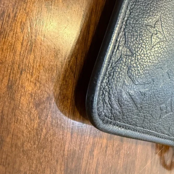 Louis Vuitton Black Monogram Leather Wristlet Pouch - Picture 8 of 12